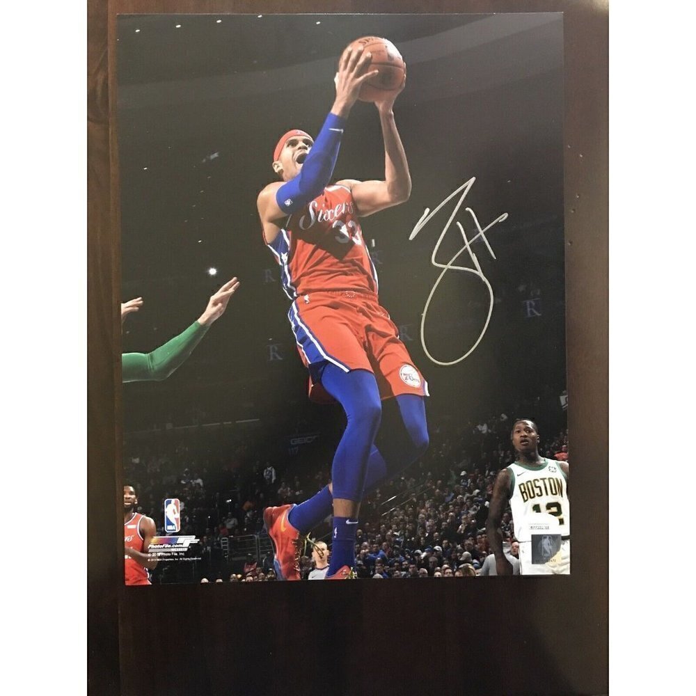 Tobias Harris Philadelphia 76ers Autograph Signed 11x14 Photo JSA